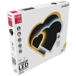 Avide Μοντέρνα Πλαφονιέρα Οροφής LED Coeur 74W