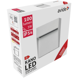 Avide Outdoor Stair Light Kano LED 3W Warm 3000K IP54 10.5cm