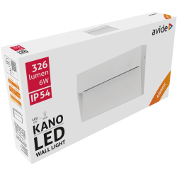 Avide Φωτιστικό Εξωτερικής Σκάλας Kano LED 6W Λευκό 4000K IP54 18cm