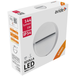 Avide Outdoor Stair Light Sevilla LED 3W White 4000K IP54 11cm